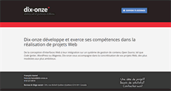 Desktop Screenshot of dix-onze.ca