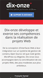 Mobile Screenshot of dix-onze.ca